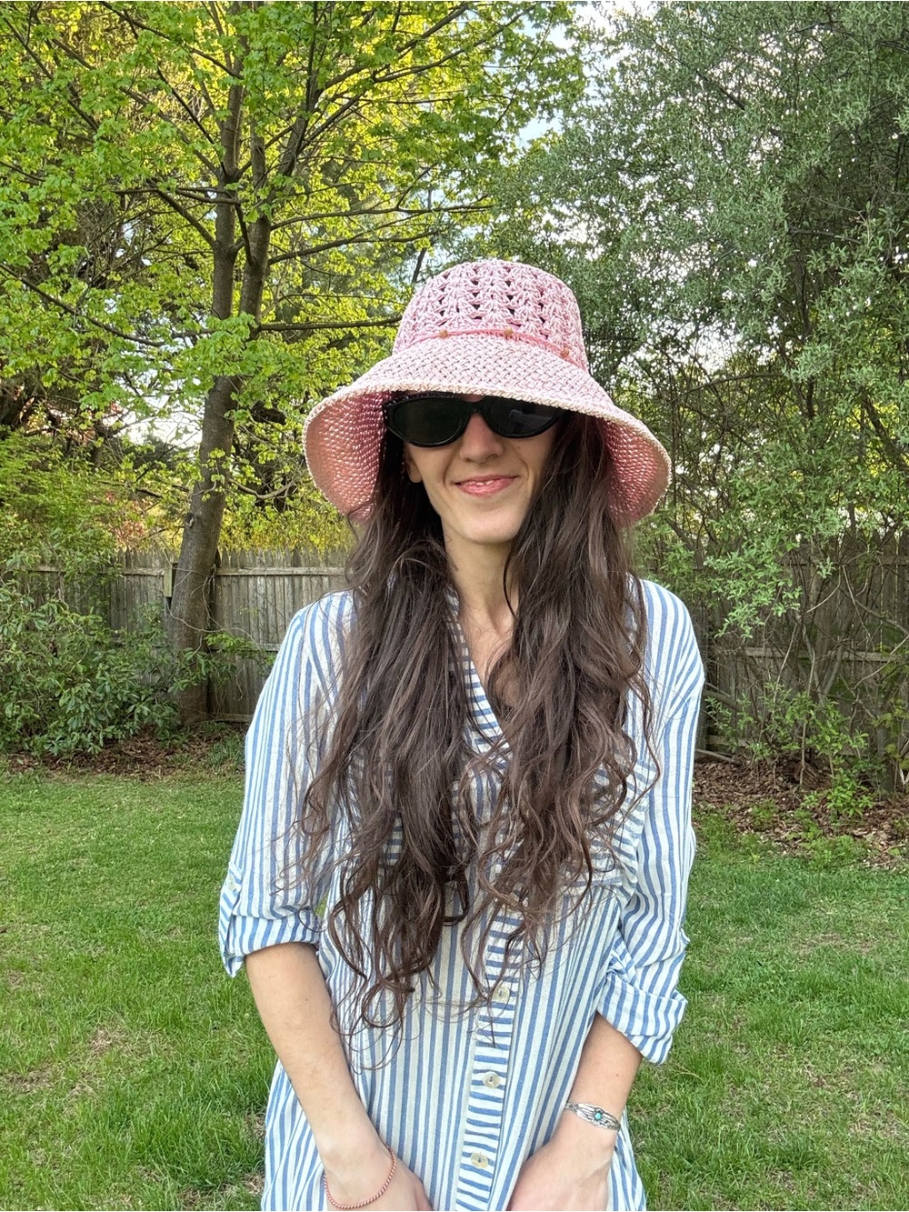 Vintage Crochet Floppy Sun Hat